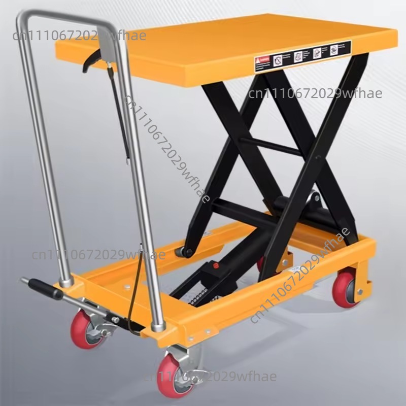 Scissor Lift Table Hydraulic - โต๊ะยกไฮดรอลิกแบบแมนนวล แท่นยกแบบกรรไกร แท่นทำงานเคลื่อนที่แบบเข็นสำหรับแม่พิมพ์