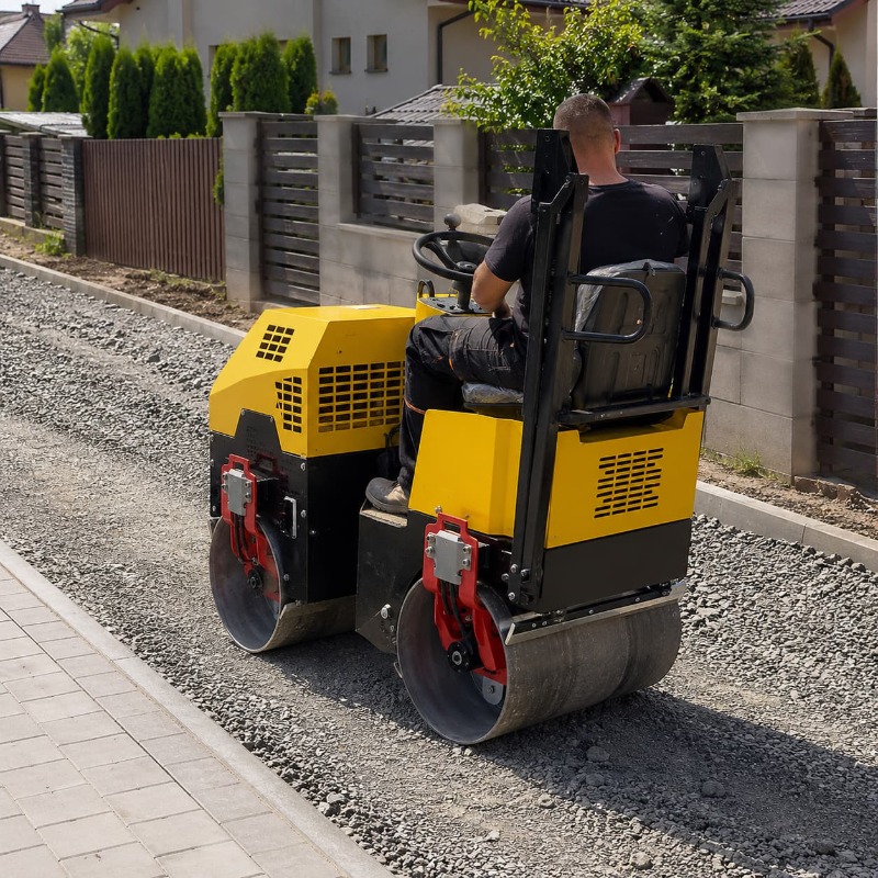 Heavy Equipment Construction - รถบดถนนแบบสั่นสะเทือนสองล้อ สำหรับงานหนัก อุปกรณ์ก่อสร้าง เครื่องจักรสำหรับงานปูยางมะตอย เครื่องยนต์ดีเซล ปรับแต่งได้