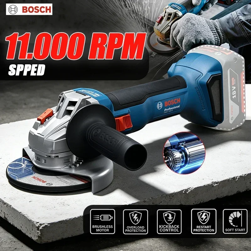 Tools Heavy Equipment - เครื่องเจียรไร้สาย BOSCH GWS 18V-8 18V ระดับมืออาชีพ
