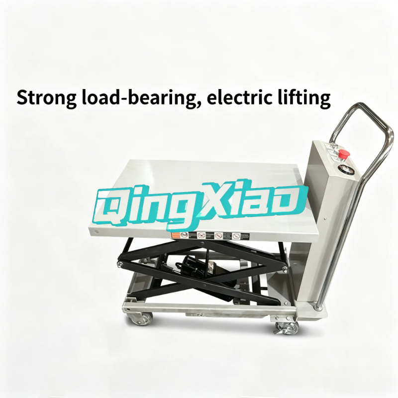 Scissor Lift Table Hydraulic - โต๊ะยกไฮดรอลิกไฟฟ้าแบบเคลื่อนย้ายได้ขนาดเล็ก แพลตฟอร์มยกทำงานแบบยึดติด ลิฟท์ยกสินค้าแบบกรรไกรสำหรับยกของในคลังสินค้า
