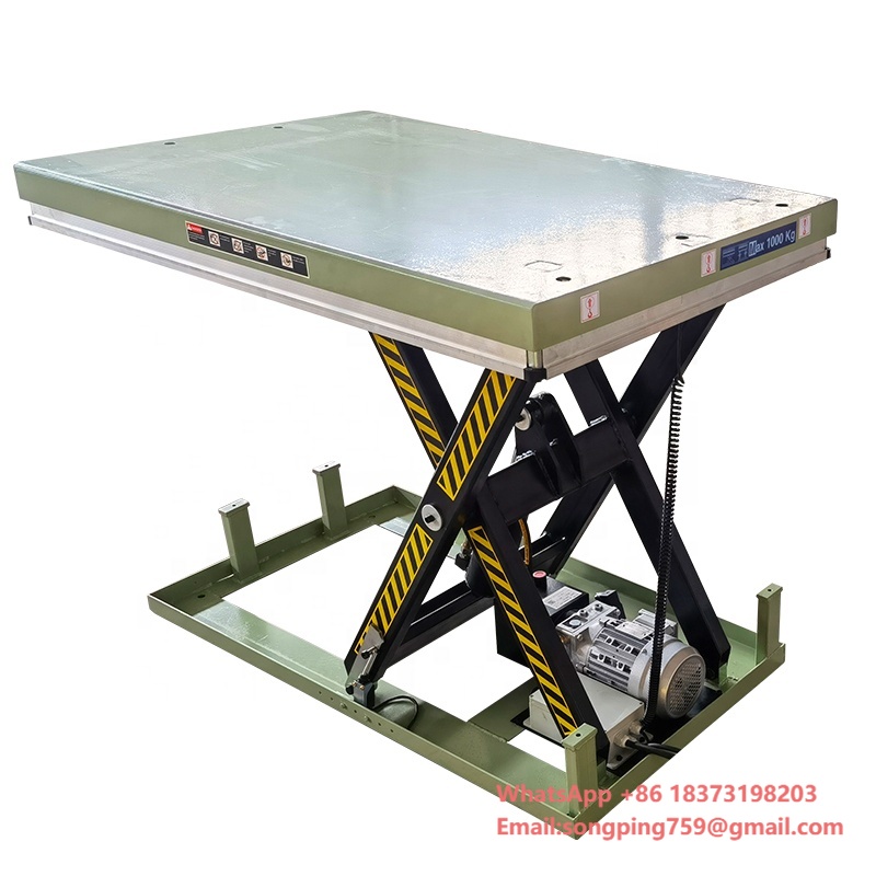 Scissor Lift Table Hydraulic - โต๊ะยกไฟฟ้า 1 ตัน แบบไฮดรอลิก พร้อมขาย