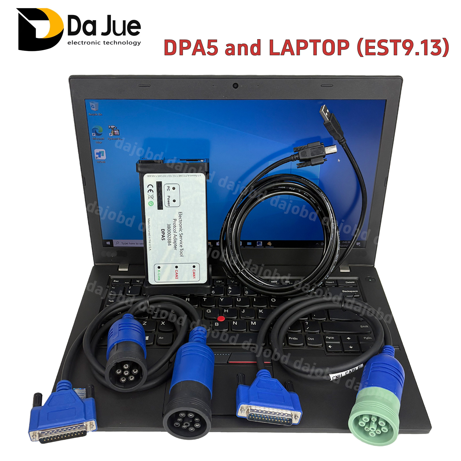 Heavy Equipment Software - เครื่องสแกนรถบรรทุกหนัก DPA5 พร้อมคอมพิวเตอร์และซอฟต์แวร์ est9.13 เหมาะสำหรับรถตักล้อยาง รถขุด