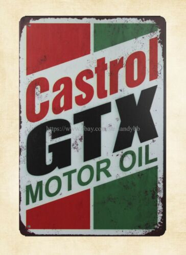 ป้ายโลหะลายจำลองสวน Castrol Gt - Castrol Oil Gtx บทวิจารณ์และราคา
