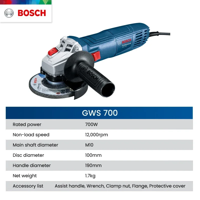เครื่องเจียรไฟฟ้า Bosch GWS 70 - Tools Heavy Equipment บทวิจารณ์และราคา