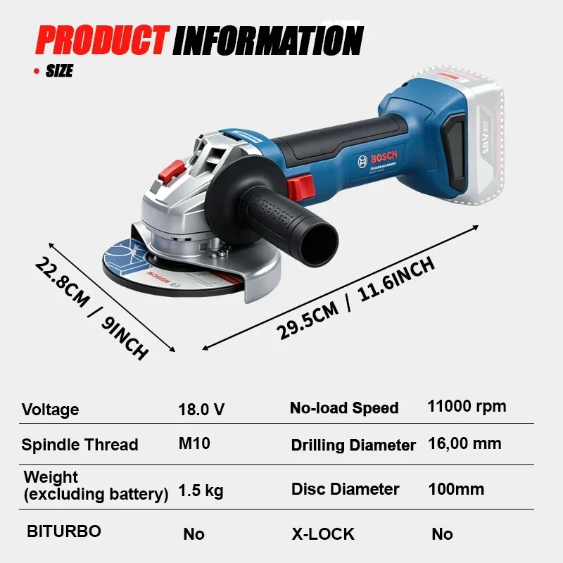 เครื่องเจียรไร้สาย BOSCH GWS 1 - Tools Heavy Equipment บทวิจารณ์และราคา