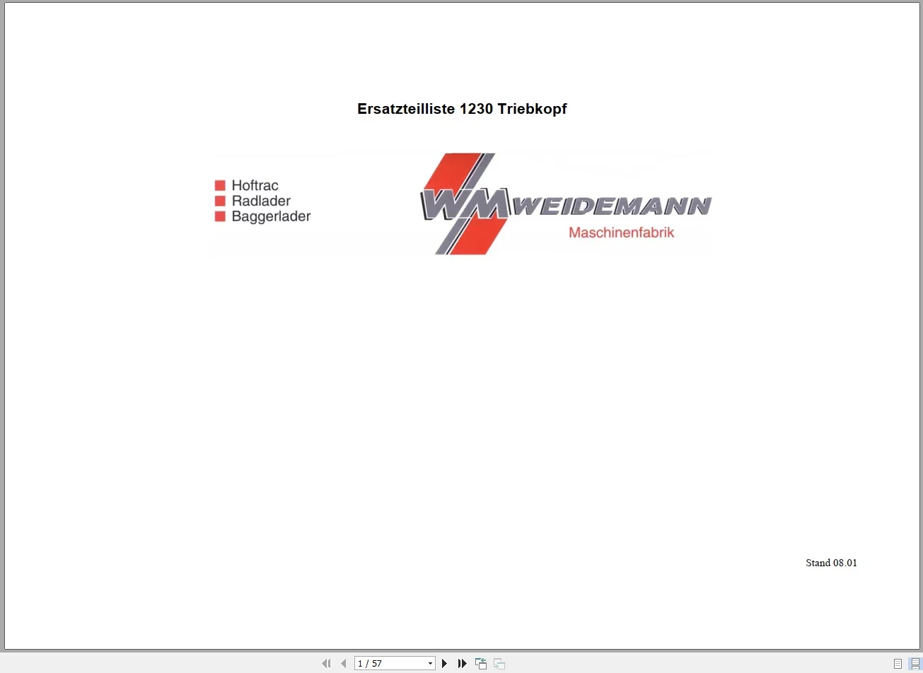 EPC-SOFTWARE Weidemann แคตตาล็ - Heavy Equipment Software บทวิจารณ์และราคา